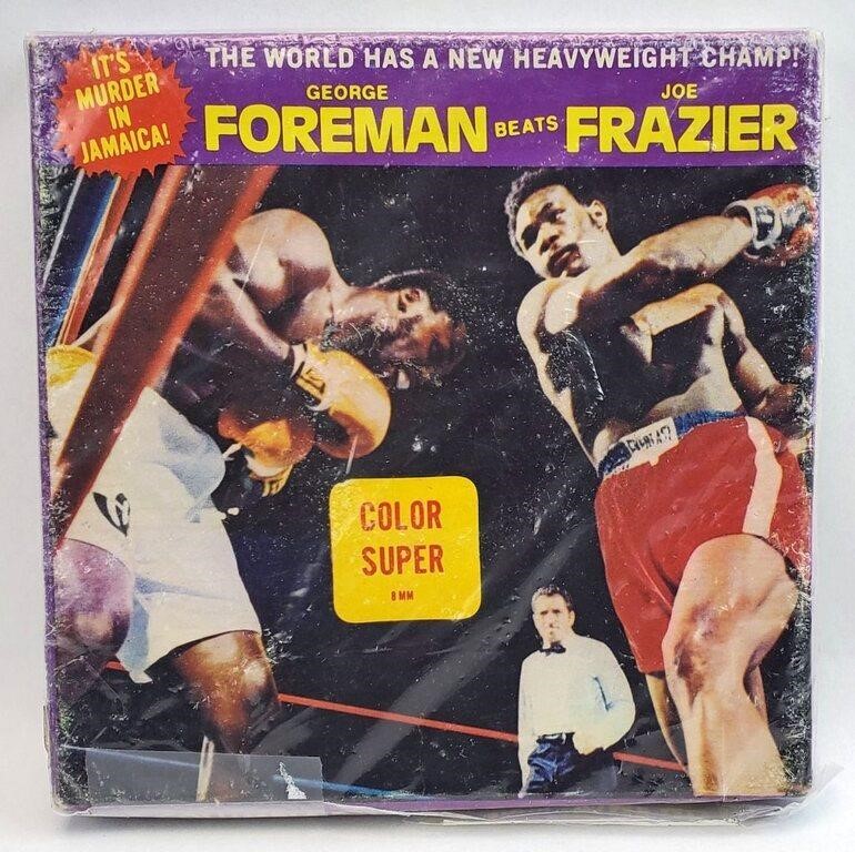 VINTAGE FOREMAN vs FRAZIER 8MM BOXING FILM