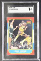 Magic Johnson 1986 Fleer #53 Basketball Card, grad