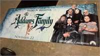 "ADDAMS FAMILY" MOVIE ADVERTISING CANVAS BANNER