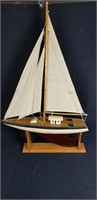 Wooden Sailboat Display