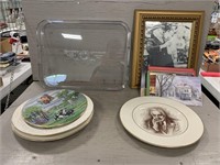 Picture, Tray, Hershey Plates, & Cards
