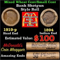 Small Cent Mixed Roll Orig Brandt McDonalds Wrappe