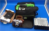 Lot Of Vintage Cameras, BMW Car Radio & More