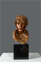 Glenna Goodacre bronze scuplture  "Female Bust"