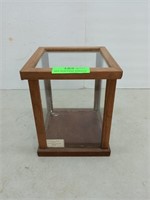 Wood and plexiglass display box 9x7x7