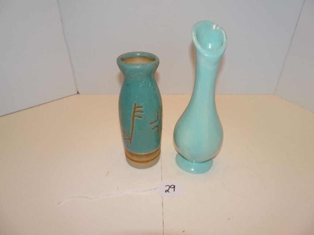 Blue Vase Lot Tribal And Art Ceramic