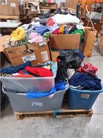 Pallet of clothes