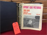 Binder of '60's-70's pictoral sprint car magazines