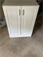 White Dbl Door Storage Cabinet
