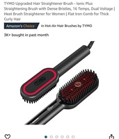 TYMO Upgraded Hair Straightener Brush