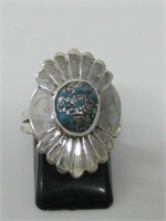 Sterling Turquoise Navajo Eula Wylie Ring