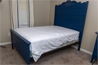 Early 20th Century Painted Full-Sized Bedframe