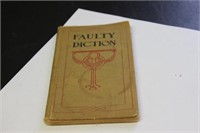 Hardcover Book - Faulty Diction by Chrales Scott