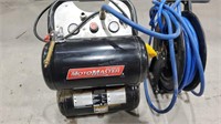 Twin tank Air Compressor & hose and Reel