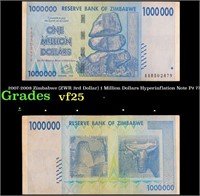 2007-2008 Zimbabwe (ZWR 3rd Dollar) 1 Million Doll