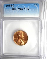 1956-D Cent ICG MS67 RD LISTS $300