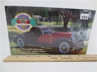 Antique cars collector cards, unopened