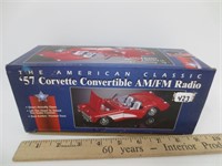 57 Corvette convertible w/radio, new in box