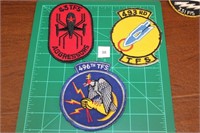 496th TFS; 43rd TFS; 493rd TFS (3 Patches) USAF