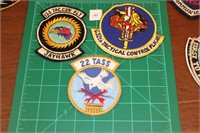 134th TCF; 612th TCF; 22 TASS (3 Patches) USAF