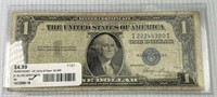 1935 E One Dollar Blue Seal Silver Certificate