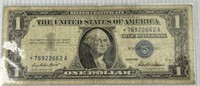 1957 1 Dollar Blue Seal Silver Certificate Star