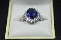 3ct "Princess Diana sapphire ring