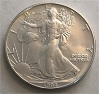 1994 UNC America Silver Eagle Dollar