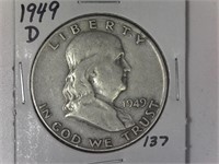 1949-D Franklin Half Dollar