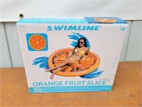 NEW SWIMLINE 60" Orange Fruit Slice Floaty