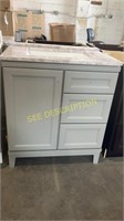 30" Vanity Gray with top