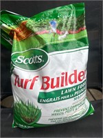 Unopened Scott’s turf builder lawn fertilizer