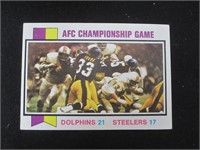 1973 TOPPS #138 AFC CHAMPIONSHIP GAME