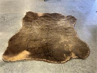 72 x 79 Buffalo Hide Rug