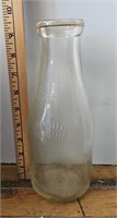 Glass One Court Milk Bottle