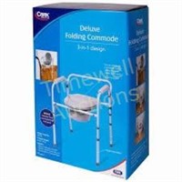 Deluxe Folding Commode  great for small spaces