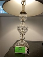 Waterford Cut Crystal Ireland Lamp 1956