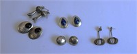 Sterling Silver Earrings 5 Sets