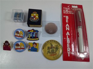 COLLECTIBLE LOT, PEZ, EWOK, SHEAFFER, AND MORE