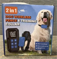 NIB 2 in 1 Wireless Dog Fence & Training Collar