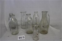 8 MISCELLANEOUS DAIRY BOTTLE