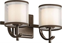 $49 Kichler Tallie Bath 2 Light Mission Bronze