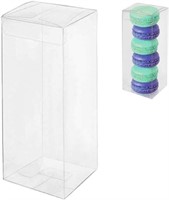 25 Pcs Clear Plastic PVC Box Transparent Gift