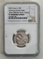 2022 $2 SILVER AMERICAN DOUBLE EAGLE COIN