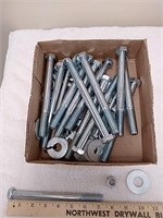 Group of nuts bolts and washers