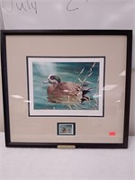 Framed Ducks Unlimited artwork