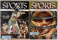 2pc 1955 Sports Illustrated Magazines