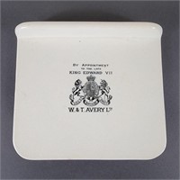 W & T Avery Ltd Porcelain Scale Plate