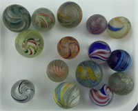 15 ASST. SWIRL MARBLES