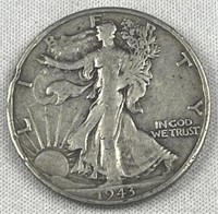 1943-S Walking Liberty Silver Half Dollar, US 50c